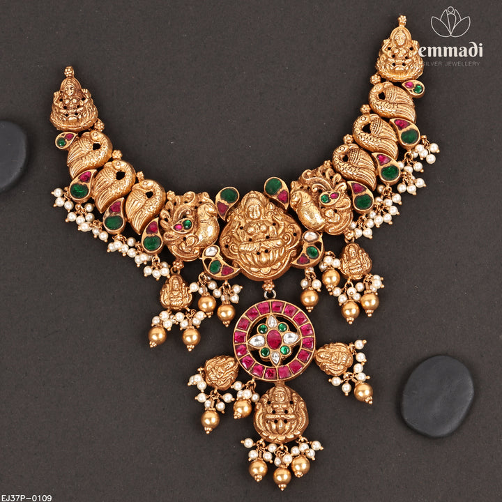 Short Necklace Kundan Nakshi