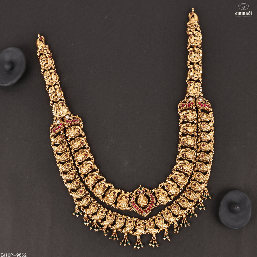 Long Necklace Kundan Nakshi