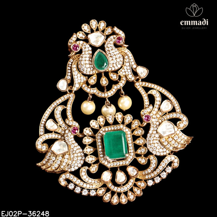 Pendant Brouch Moissanite