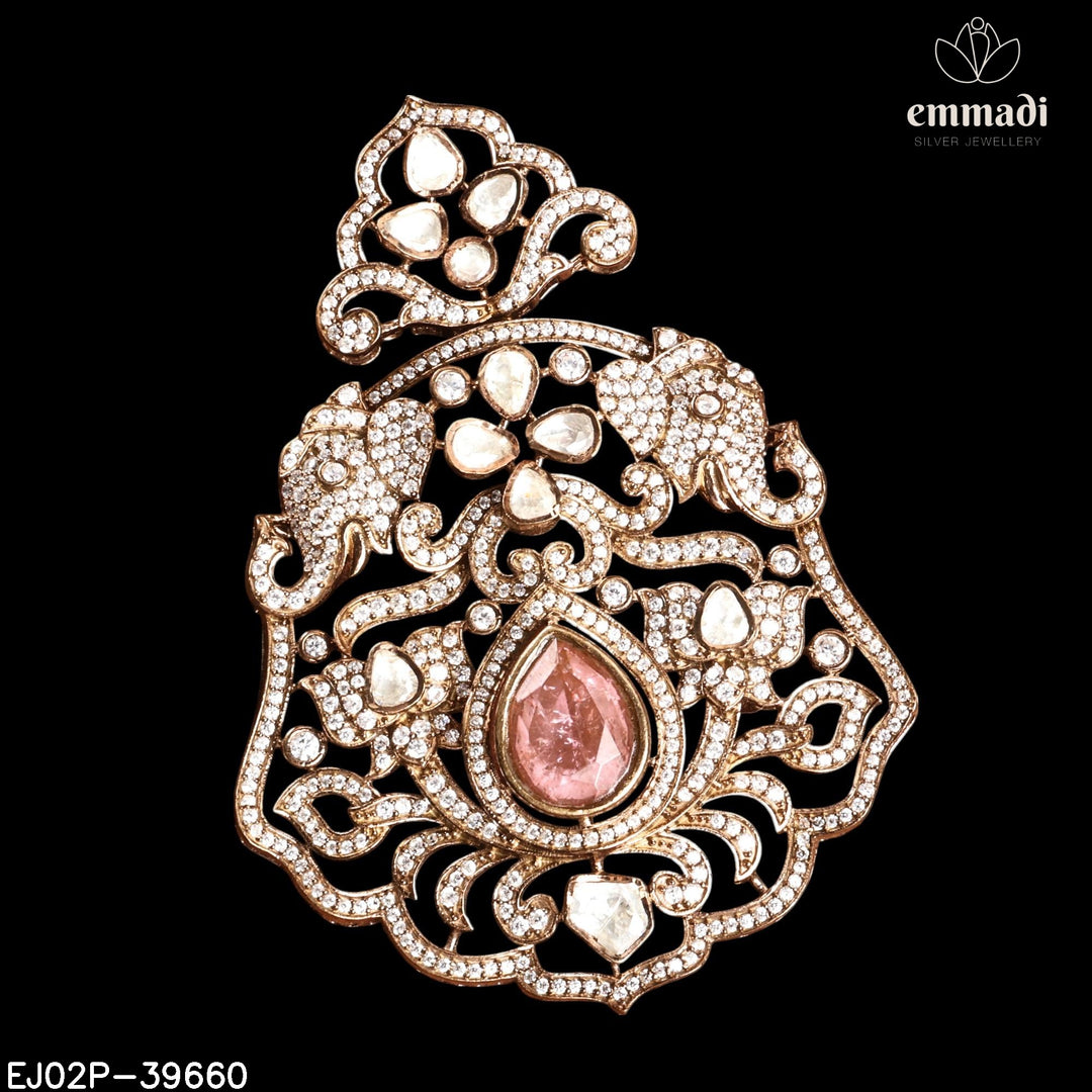 Pendant Brouch Moissanite