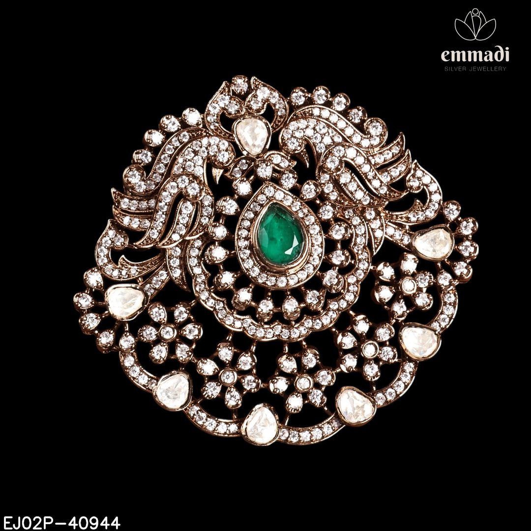 Pendant Brouch Moissanite