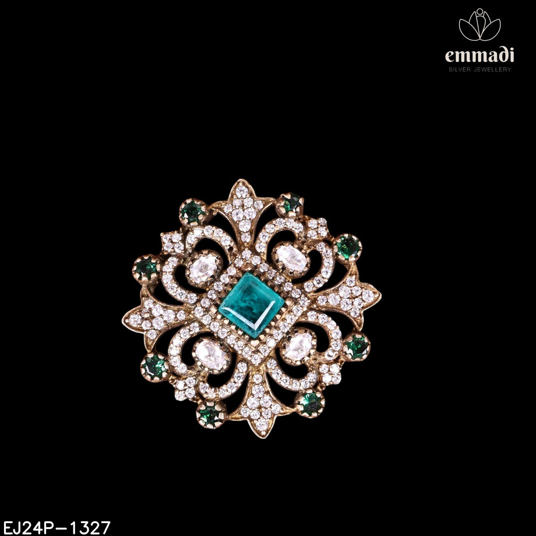 Pendant Brouch Moissanite