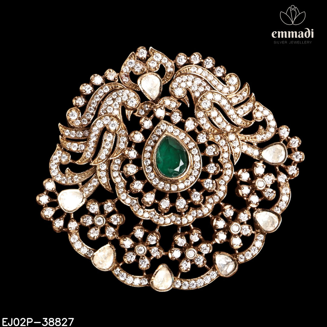 Pendant Brouch Moissanite