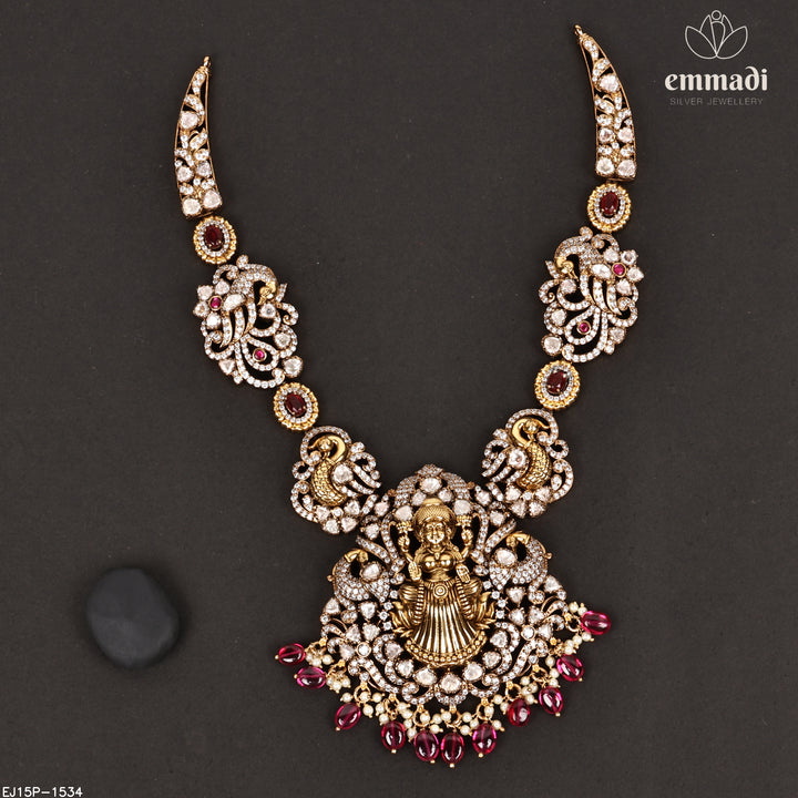 Short Necklace Moissanite Nakshi