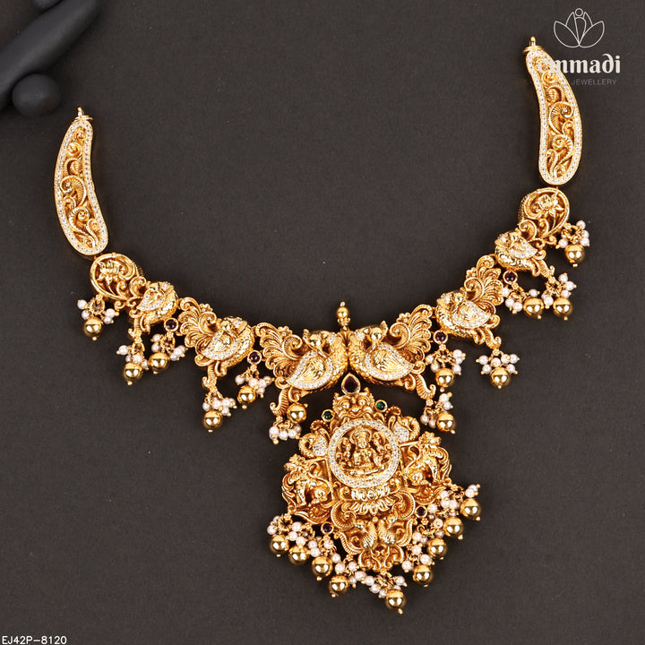 Short Necklace Premium Nakshi
