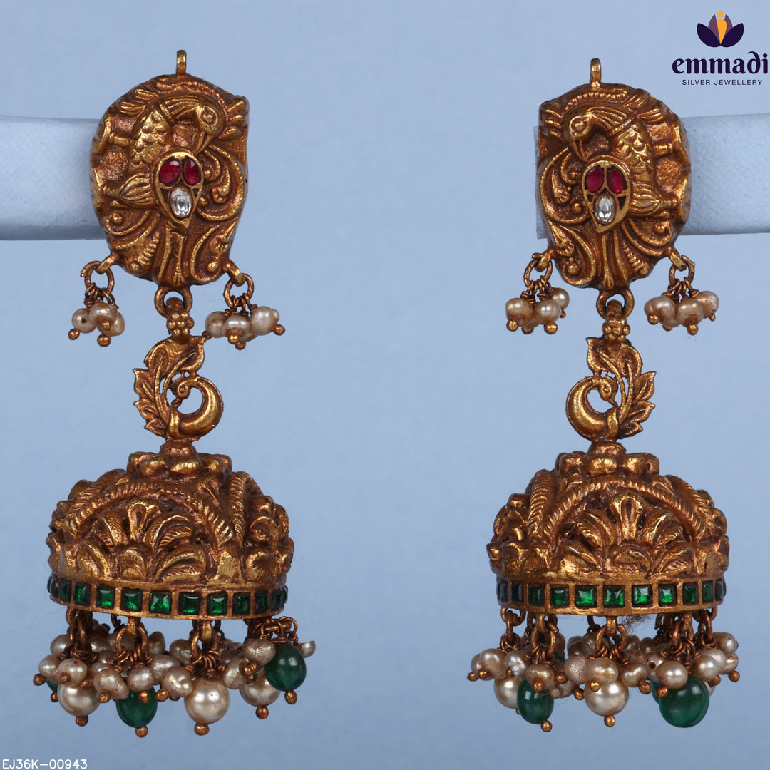 Jhumka Kundan Nakshi