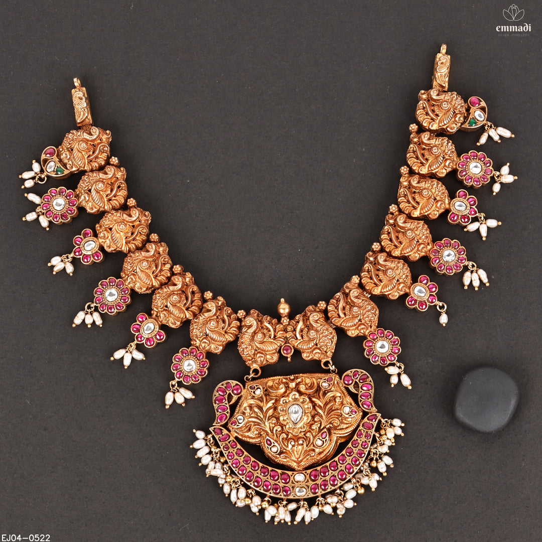 Short Necklace Kundan Nakshi