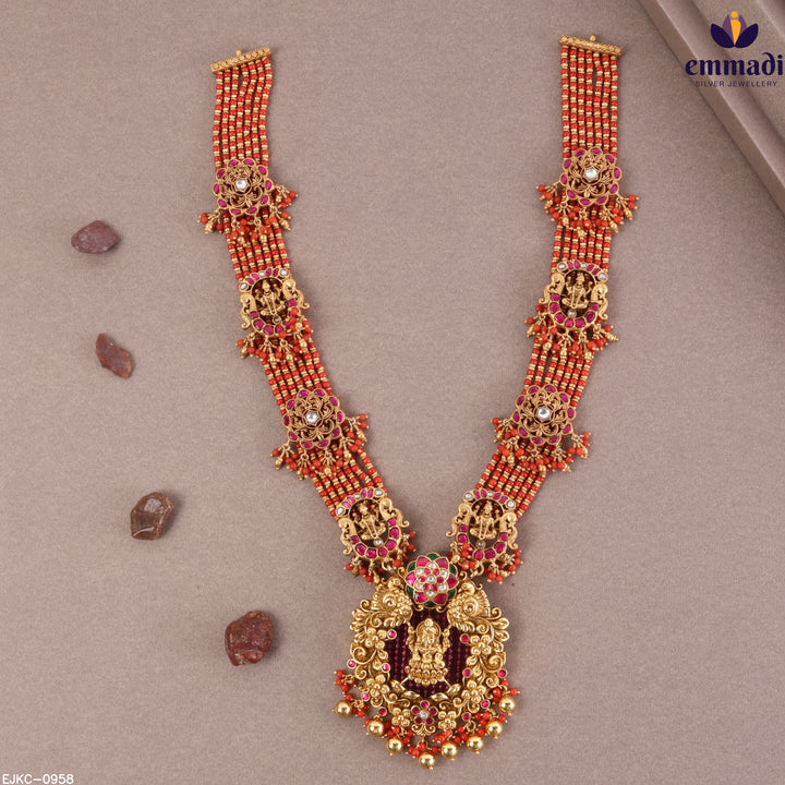 Long Necklace Kundan Nakshi