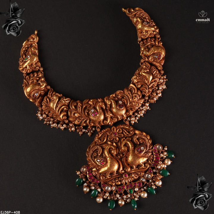 Short Necklace Kundan Nakshi