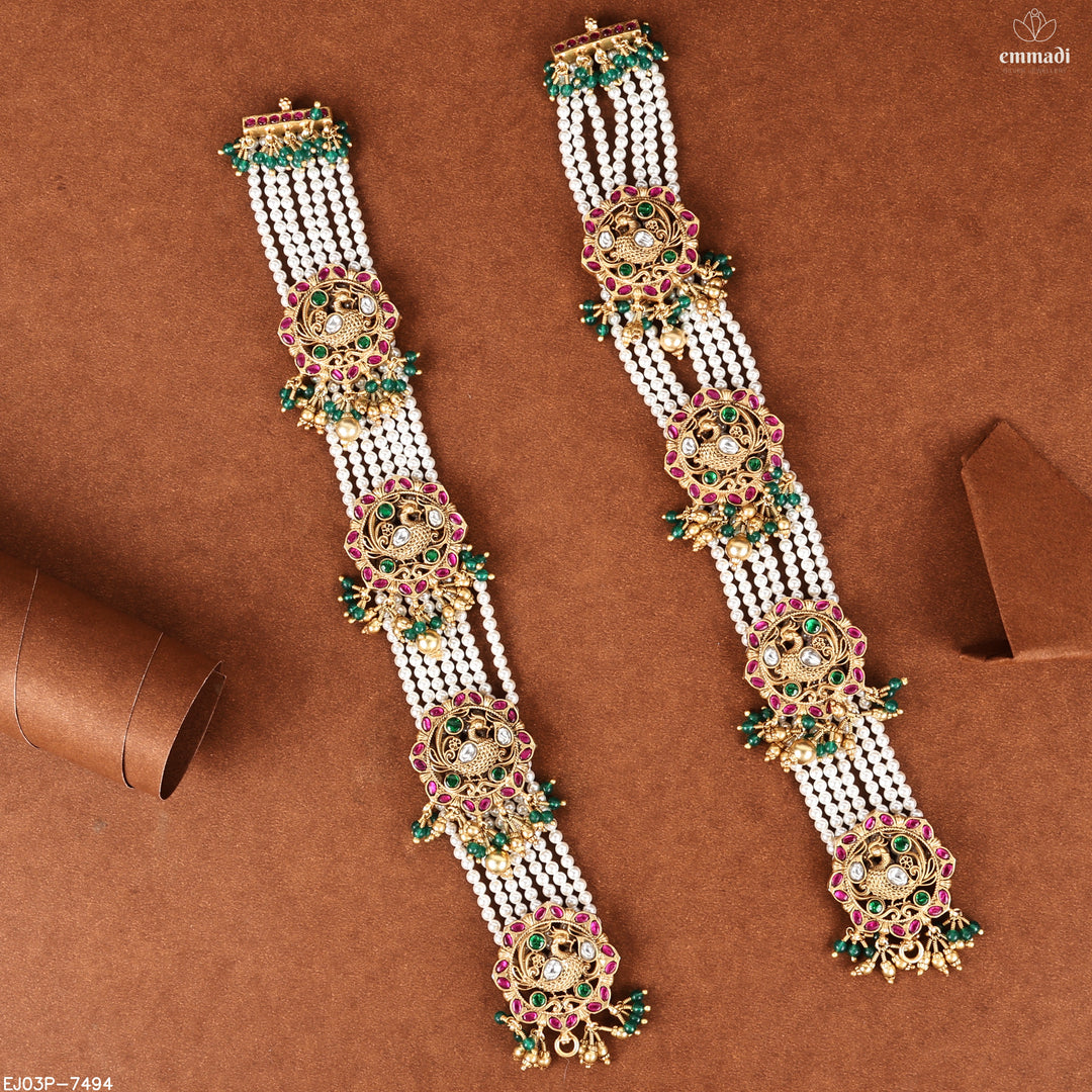 Long Necklace Kundan Nakshi
