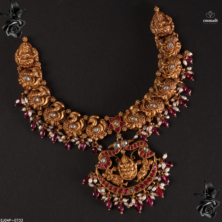 Short Necklace Kundan Nakshi