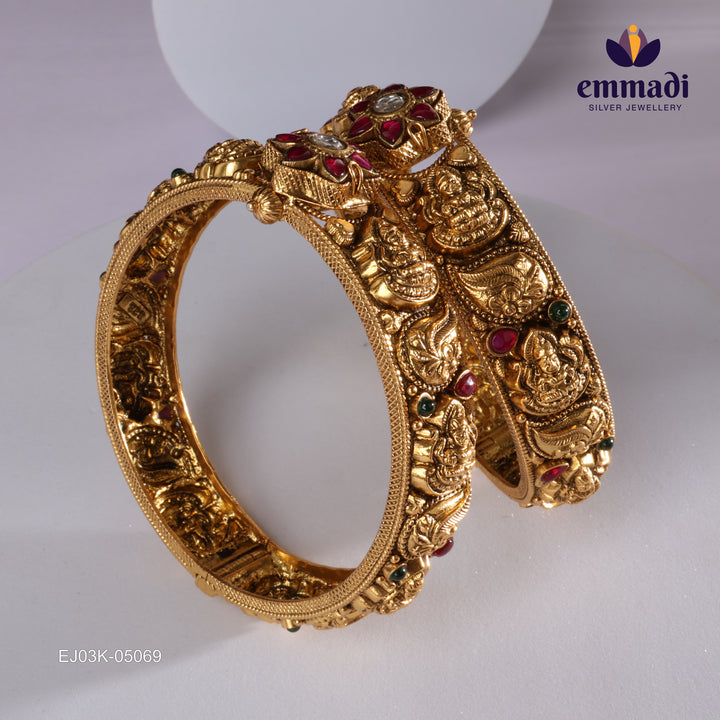 Bangles Kundan Nakshi