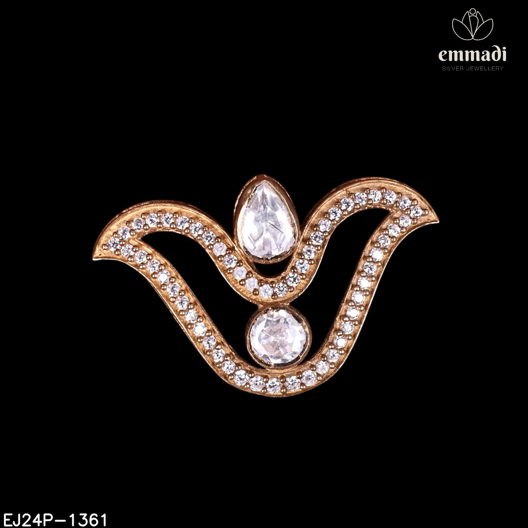 Pendant Brouch Moissanite