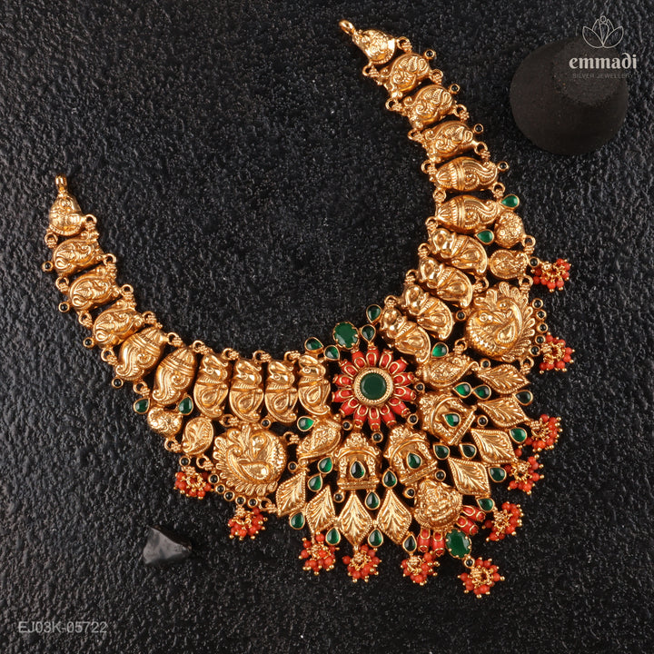 Short Necklace Kundan Nakshi