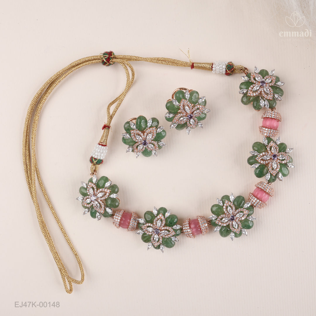 Short Necklace Gem Stone