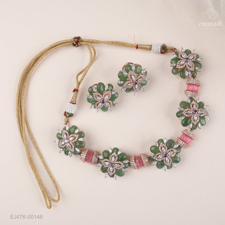 Short Necklace Gem Stone