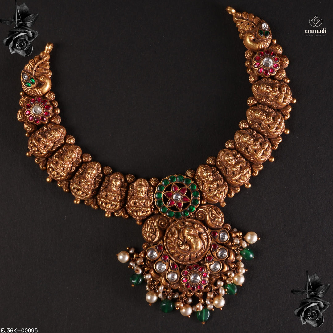Short Necklace Kundan Nakshi