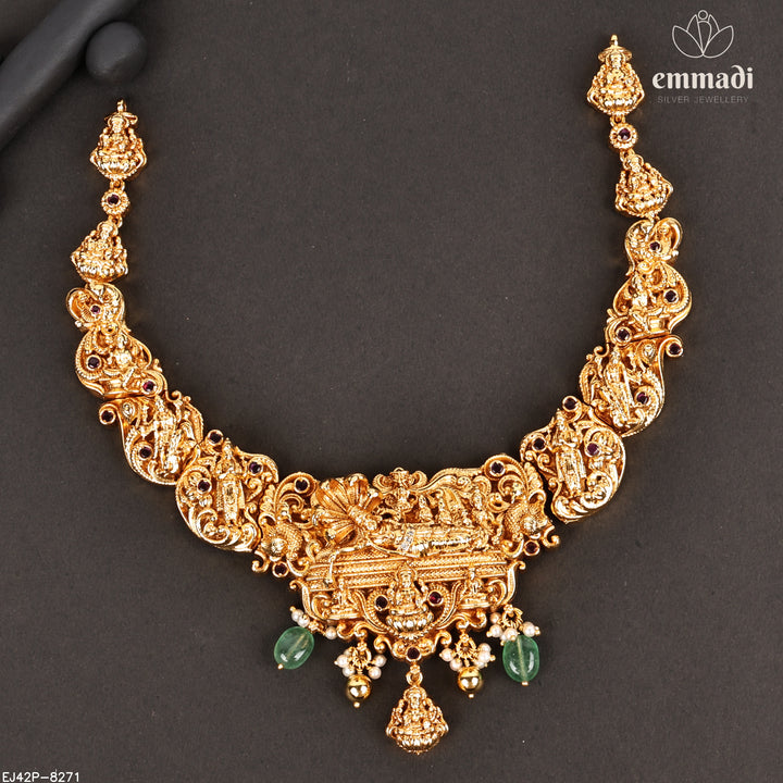 Short Necklace Premium Nakshi