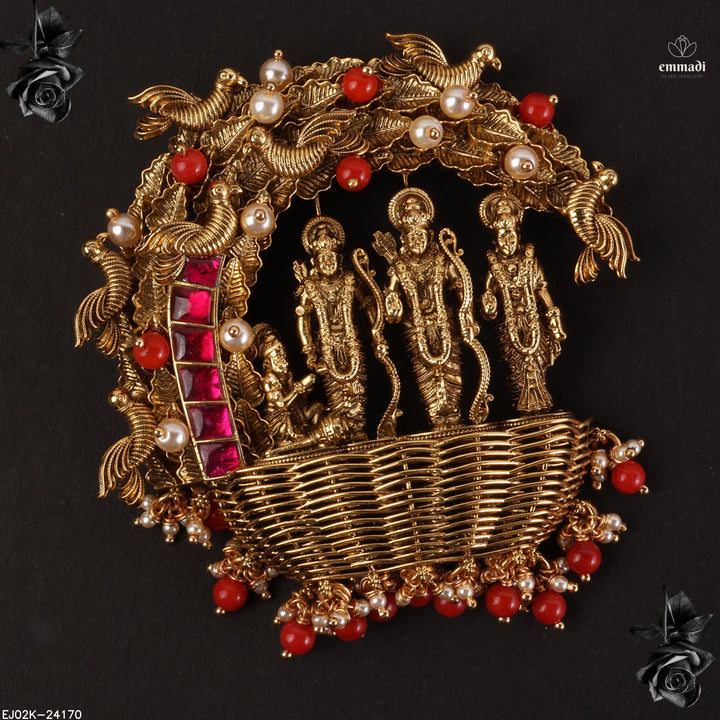 Pendant Premium Kundan Nakshi
