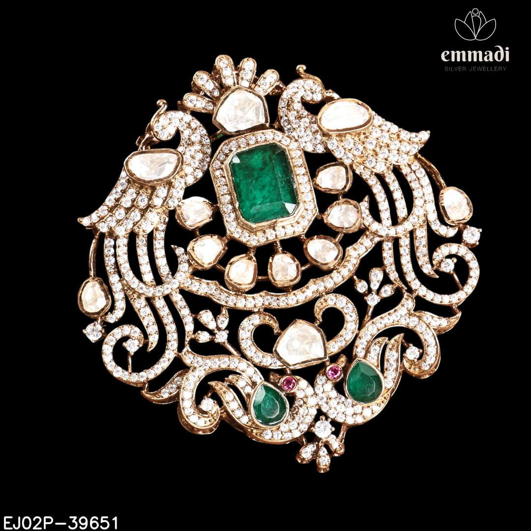 Pendant Brouch Moissanite