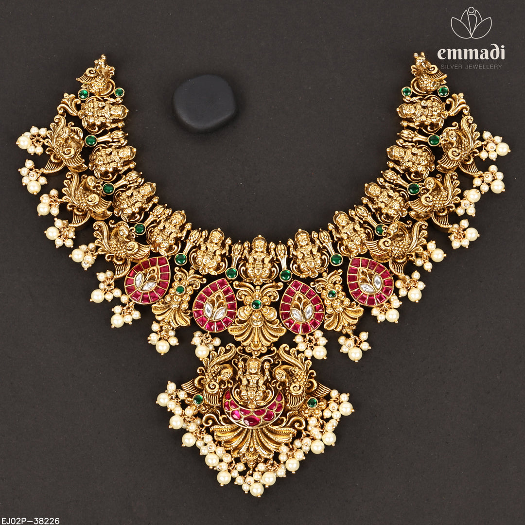 Short Necklace Kundan Nakshi