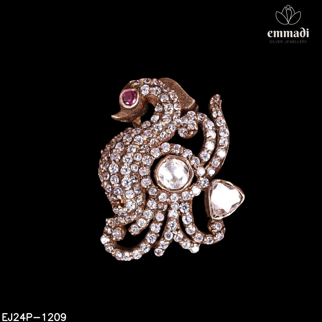 Pendant Brouch Moissanite