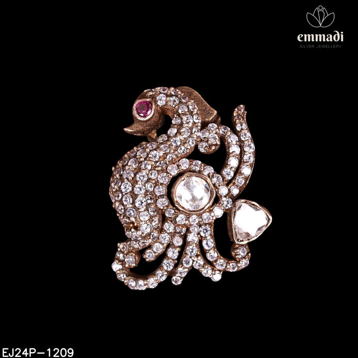 Pendant Brouch Moissanite