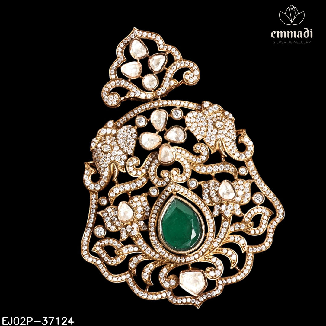 Pendant Brouch Moissanite