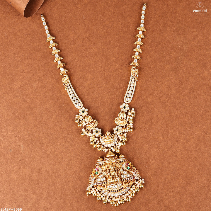 Long Necklace Premium Kundan Nakshi