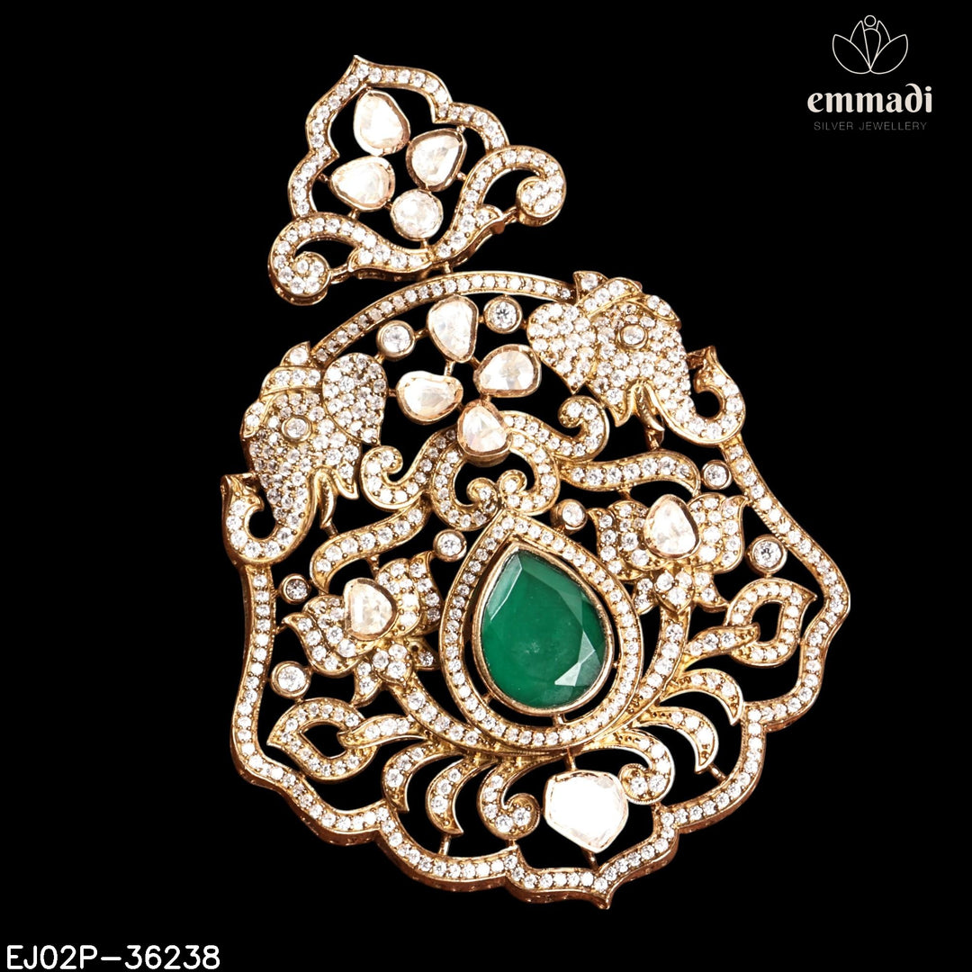 Pendant Brouch Moissanite