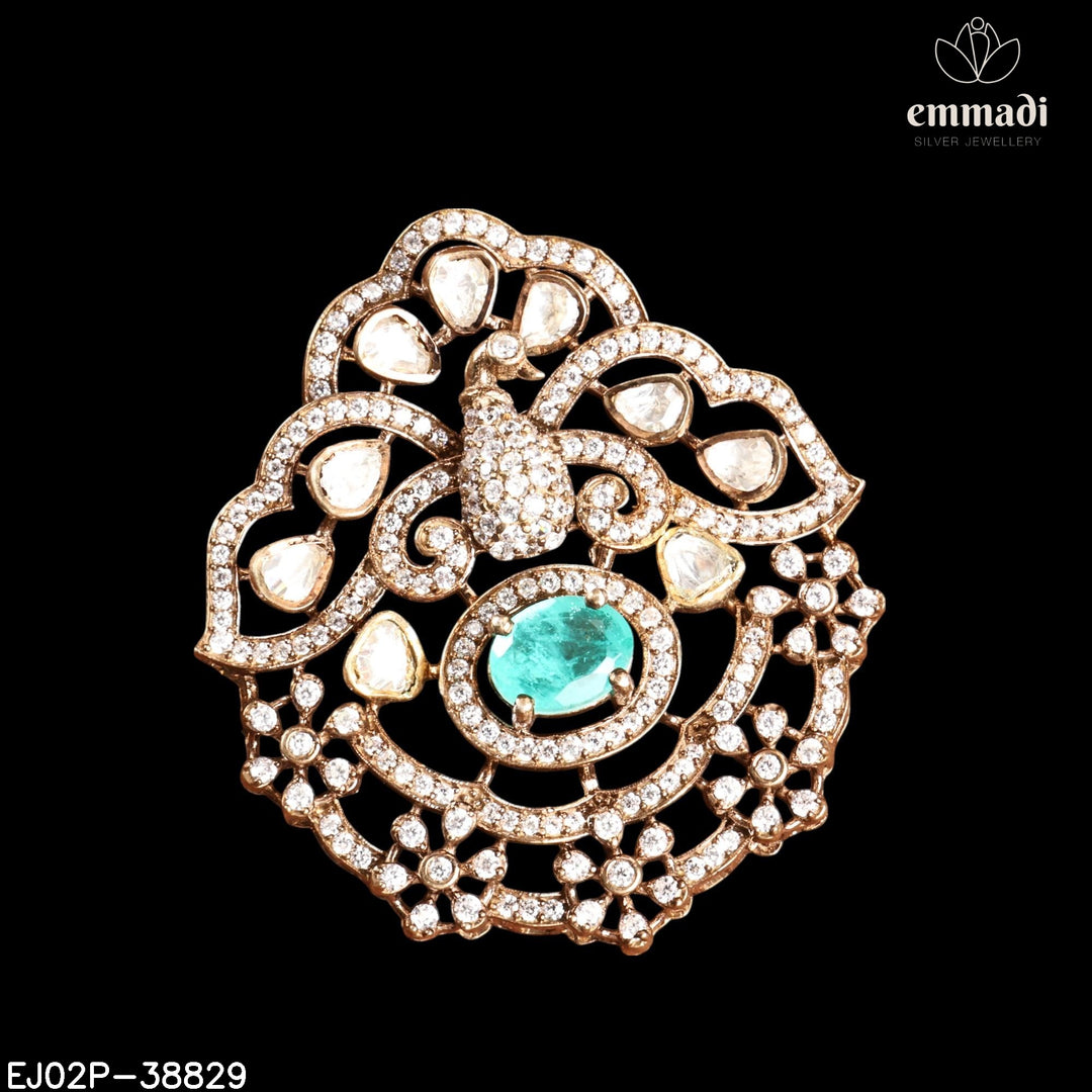 Pendant Brouch Moissanite