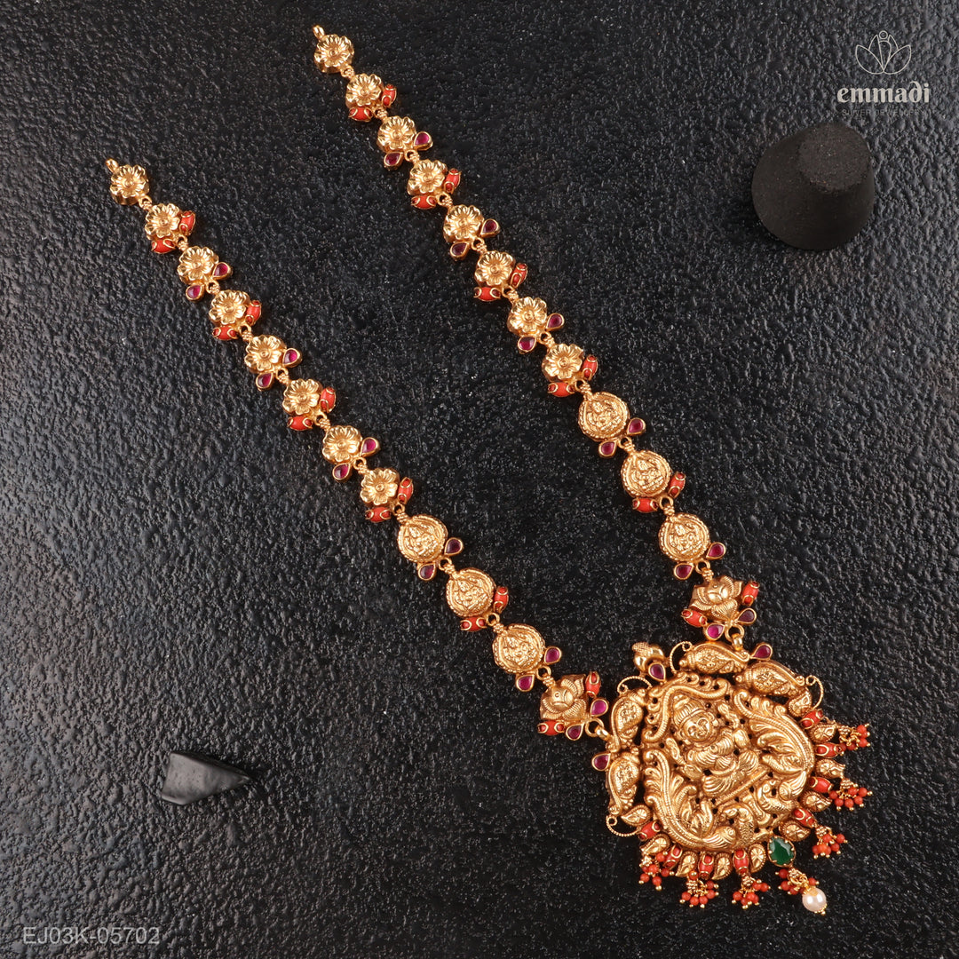 Long Necklace Kundan Nakshi