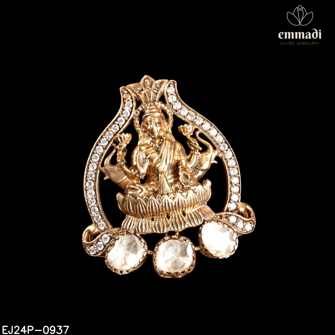 Pendant Brouch Moissanite