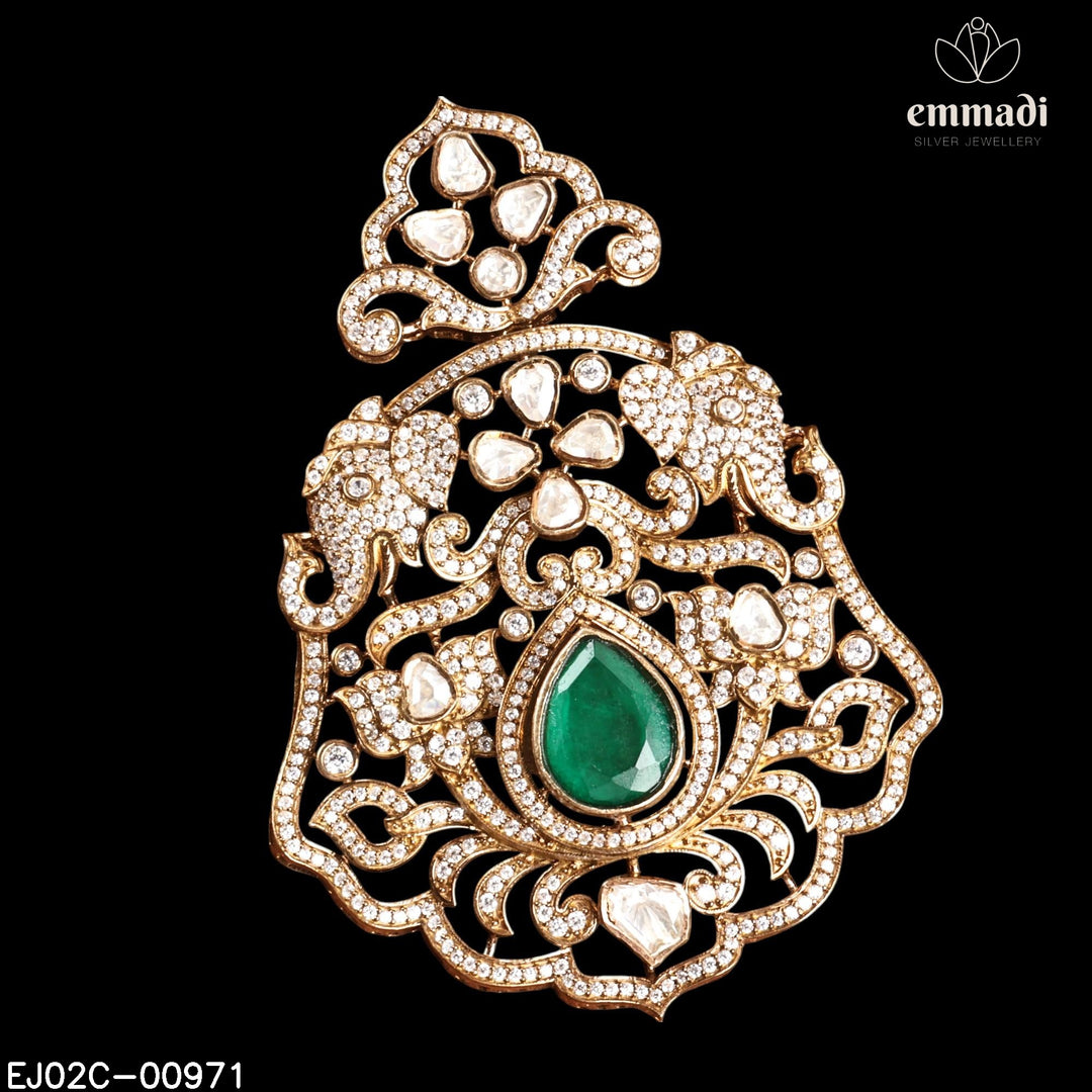 Pendant Brouch Moissanite