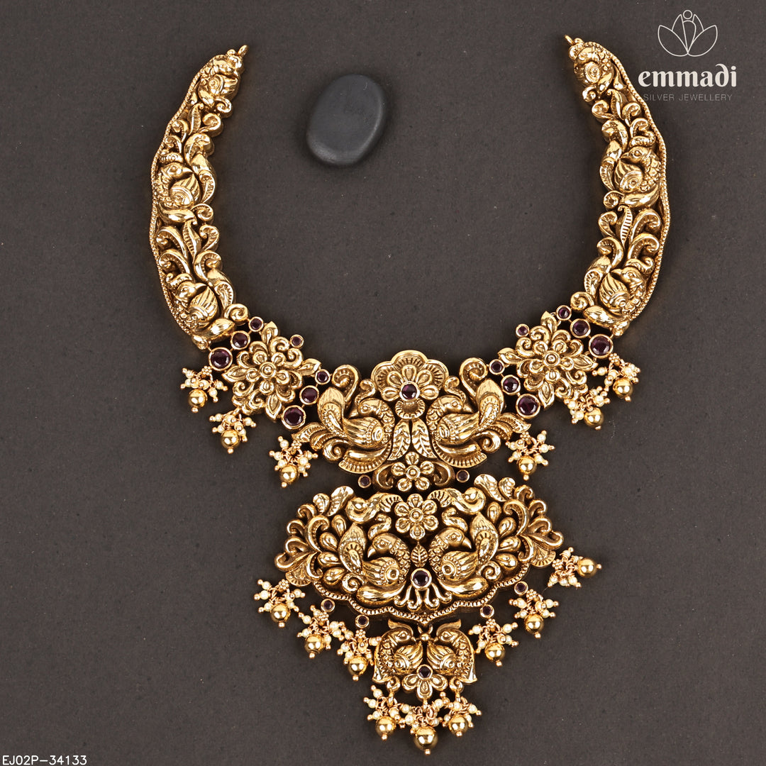 Short Necklace Premium Nakshi