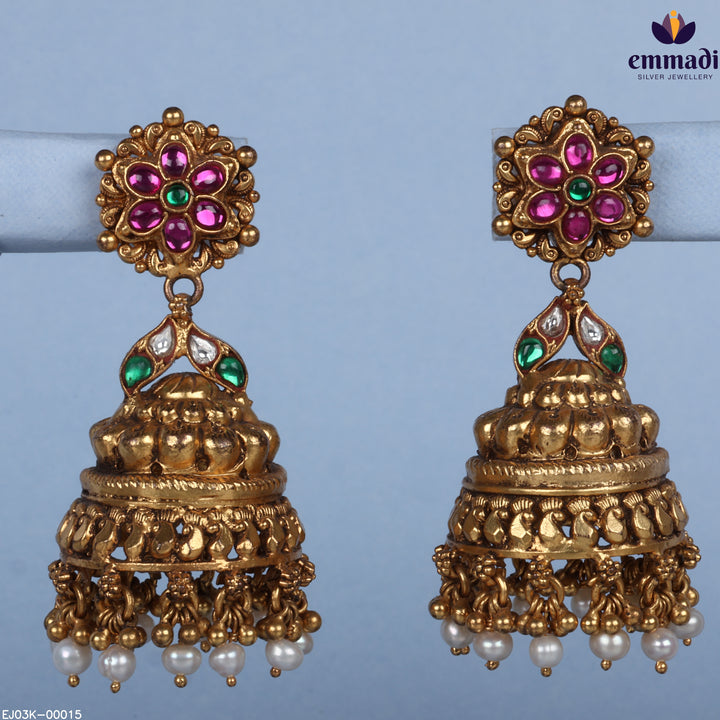 Jhumka Premium Kundan Nakshi