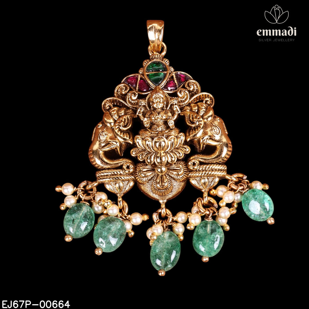 Pendant Premium Kundan Nakshi