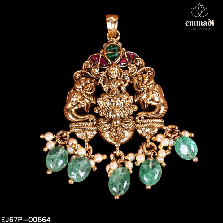 Pendant Premium Kundan Nakshi