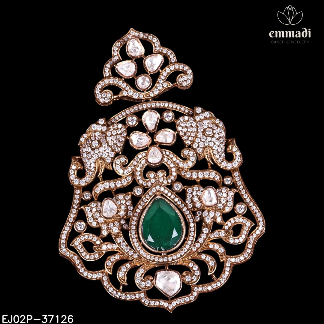 Pendant Brouch Moissanite