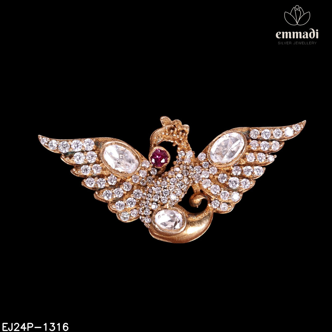 Pendant Brouch Moissanite