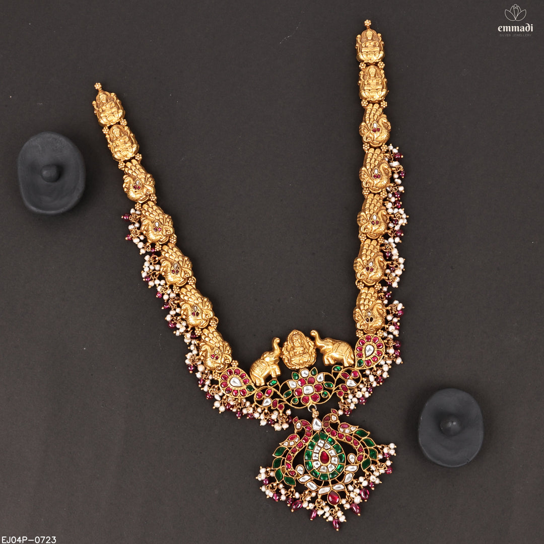 Long Necklace Kundan Nakshi