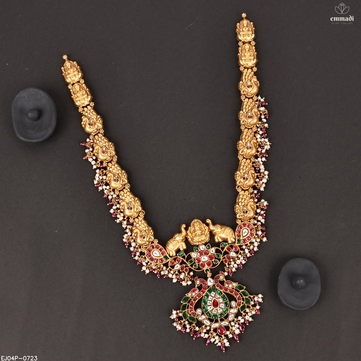 Long Necklace Kundan Nakshi