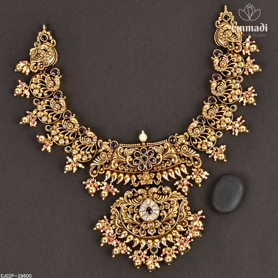 Short Necklace Premium Nakshi