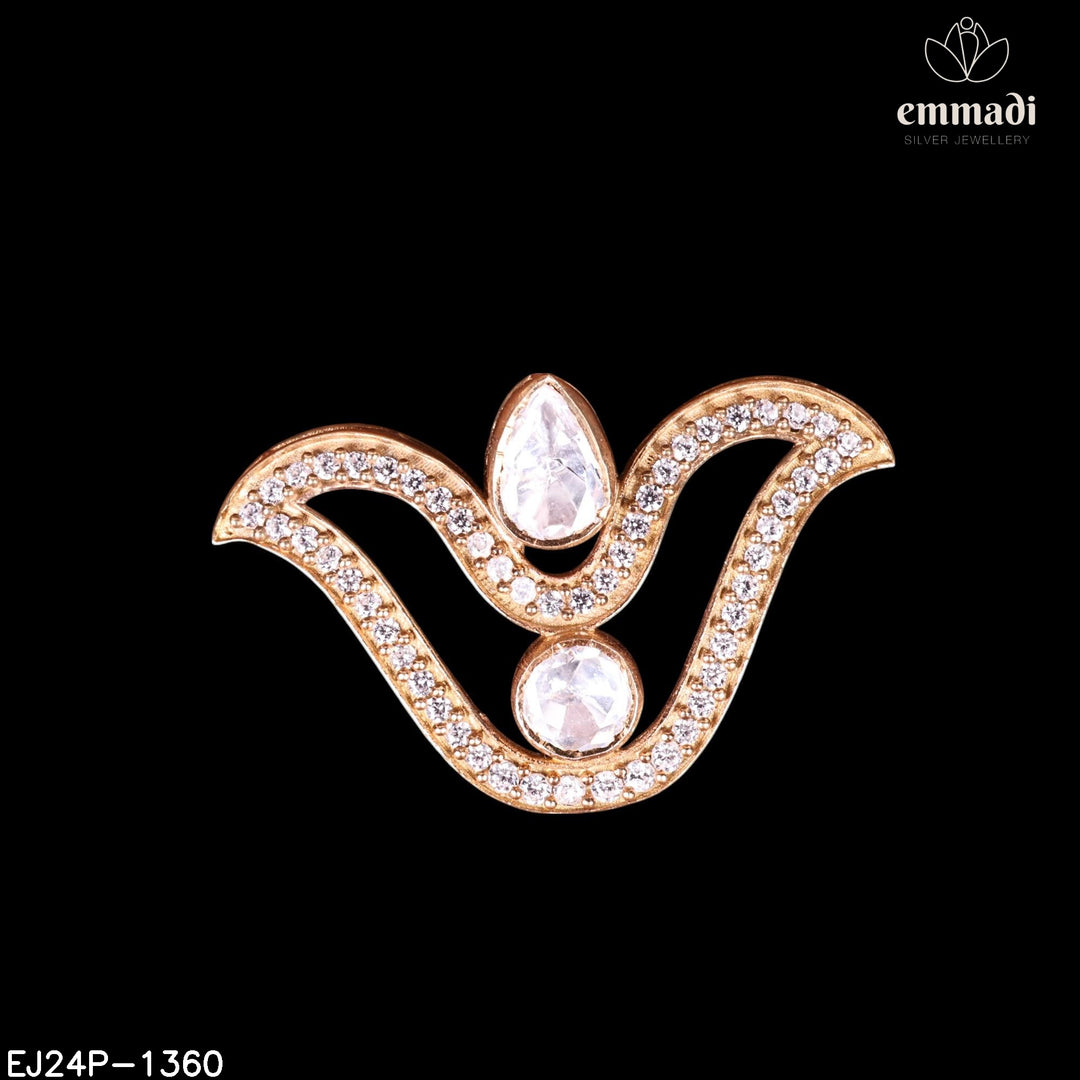 Pendant Brouch Moissanite