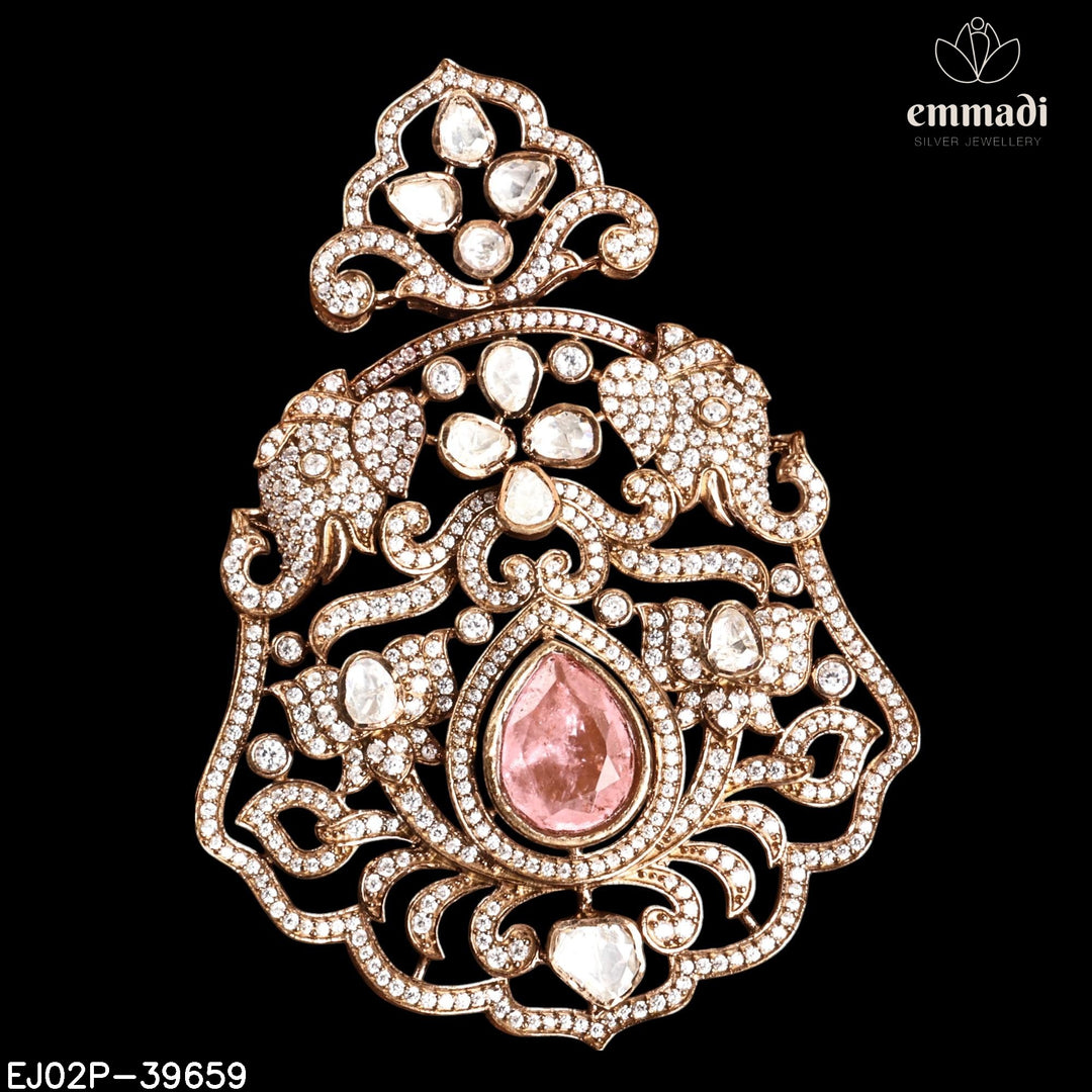 Pendant Brouch Moissanite