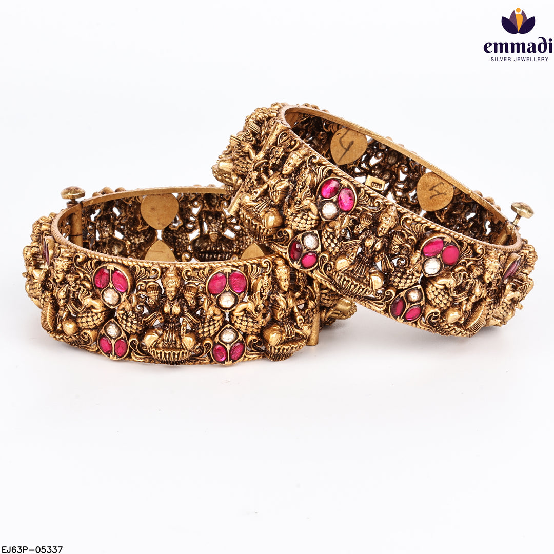 Bangles Kundan Nakshi