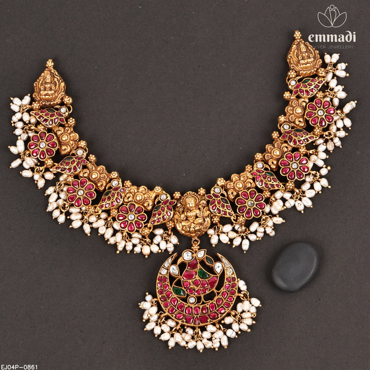 Short Necklace Premium Kundan