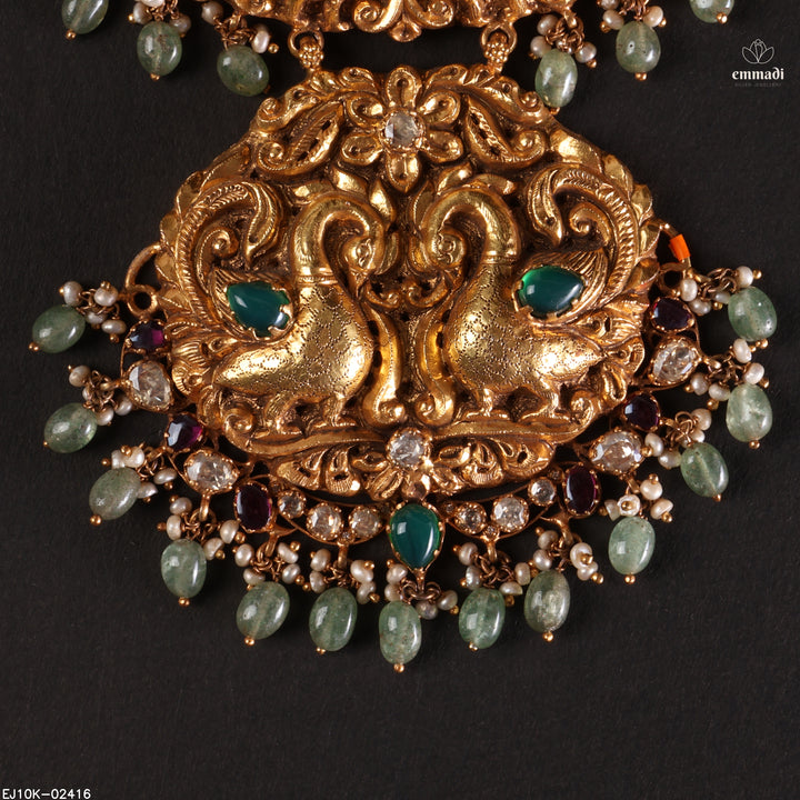 Short Necklace Moissanite Nakshi