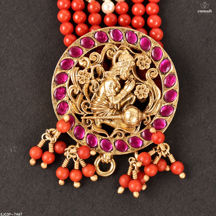 Long Necklace Kundan Nakshi