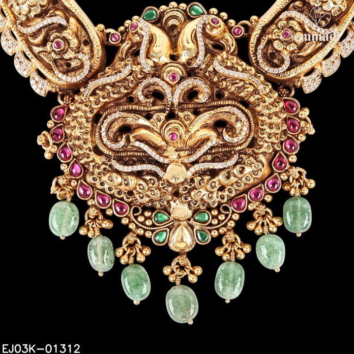 Long Necklace Kundan Nakshi